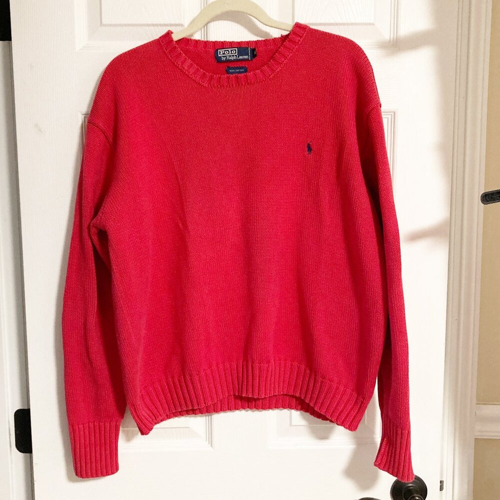 Polo Ralph Lauren Vintage 100% Cotton Crewneck Sweater Size XXL